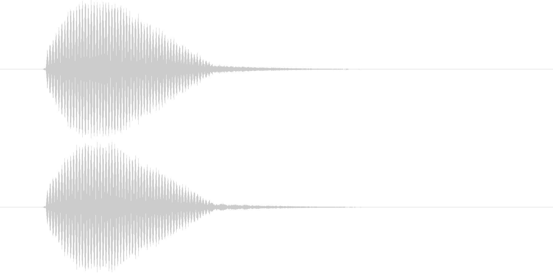 近未来SFボタン音ビープ音クリック音の未再生の波形
