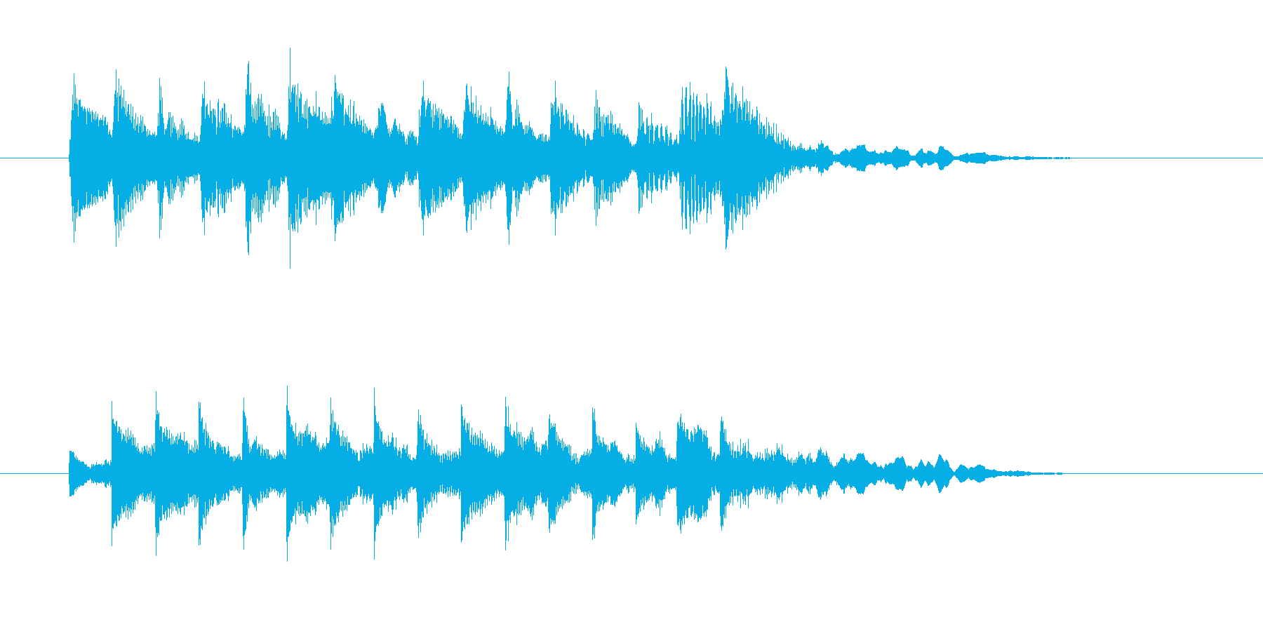 ビブラフォンのエキゾチックな曲の再生済みの波形