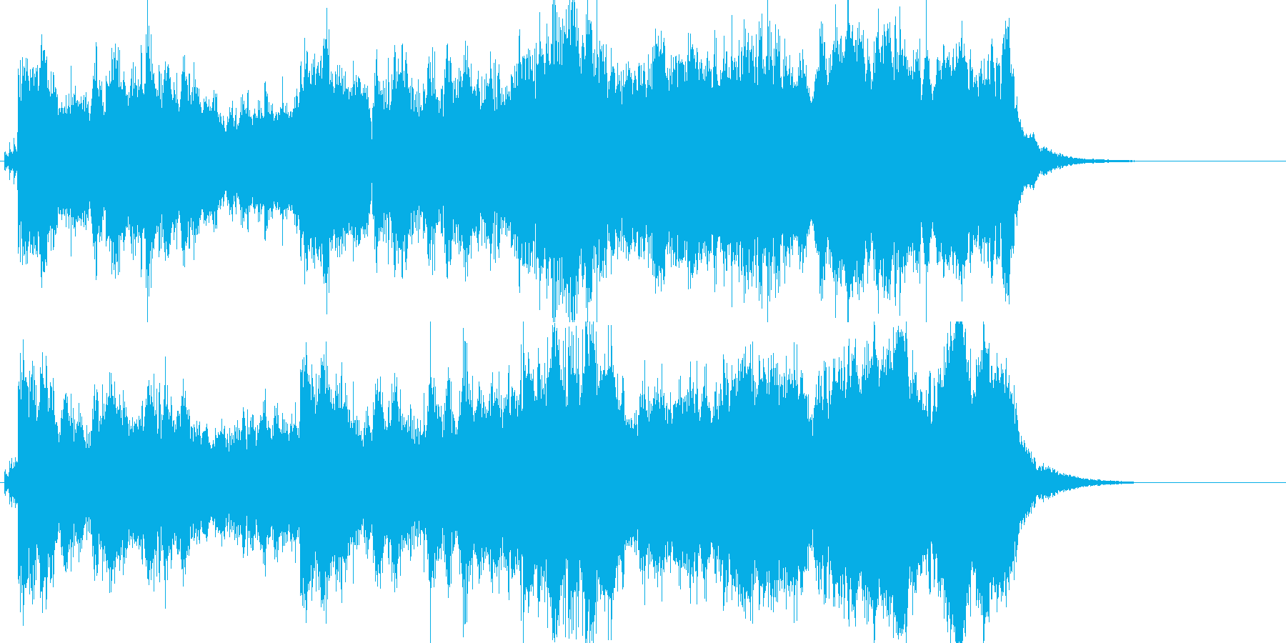 クラシカルでファンタジック風の再生済みの波形