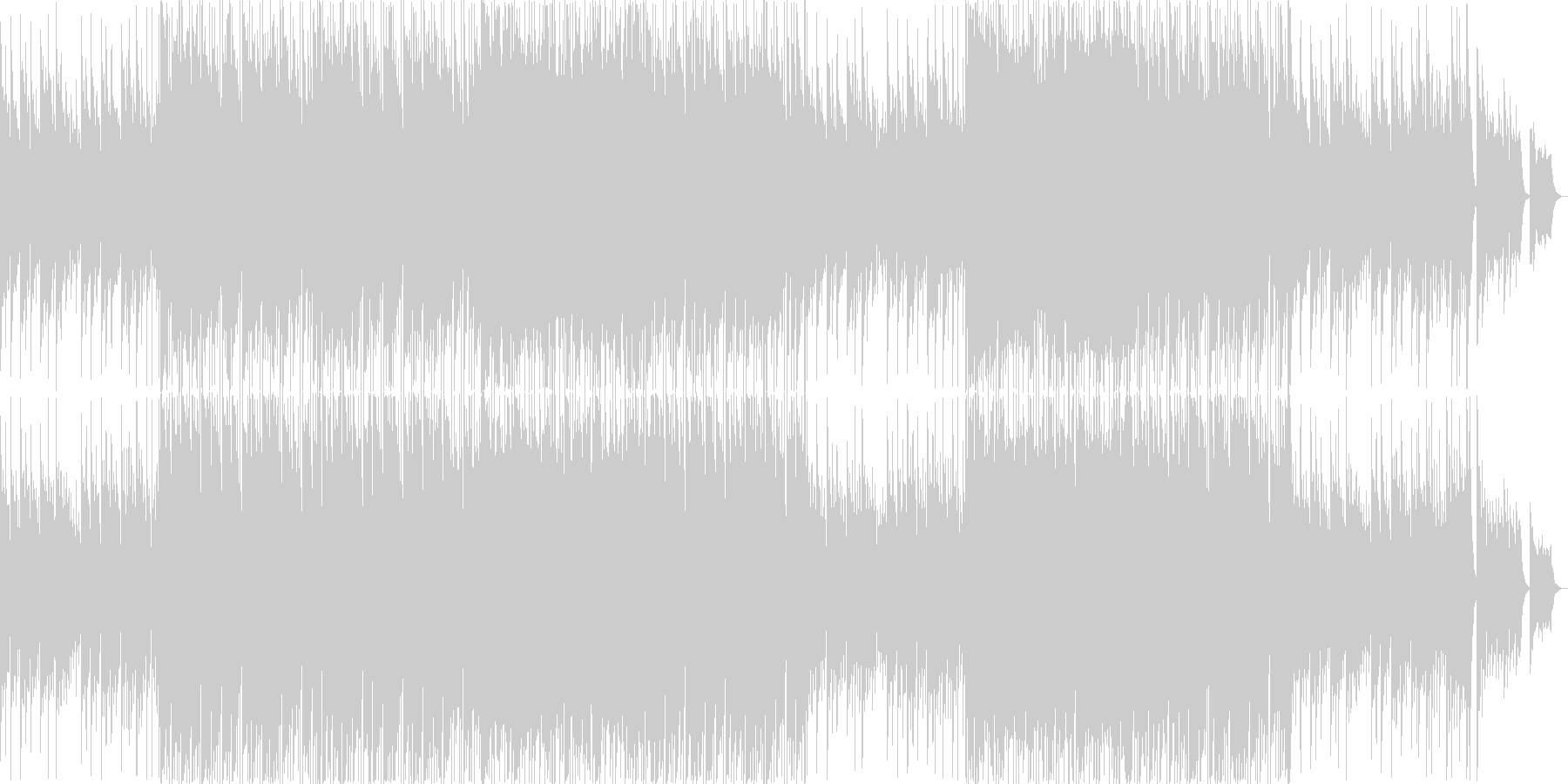 気持ちの良い涼しい風をイメージした曲の未再生の波形