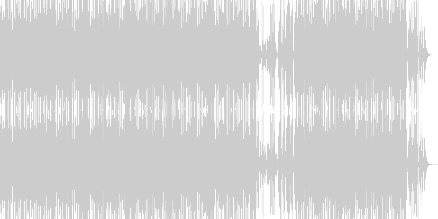 ダンステクノ風な楽曲です。の未再生の波形