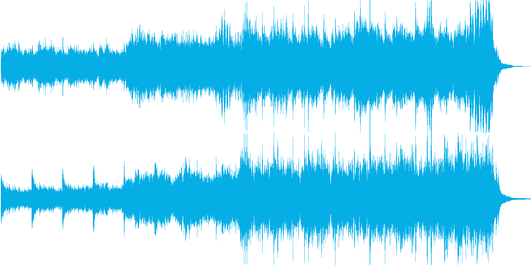 朝をイメージした爽やかなオーケストラ曲の再生済みの波形