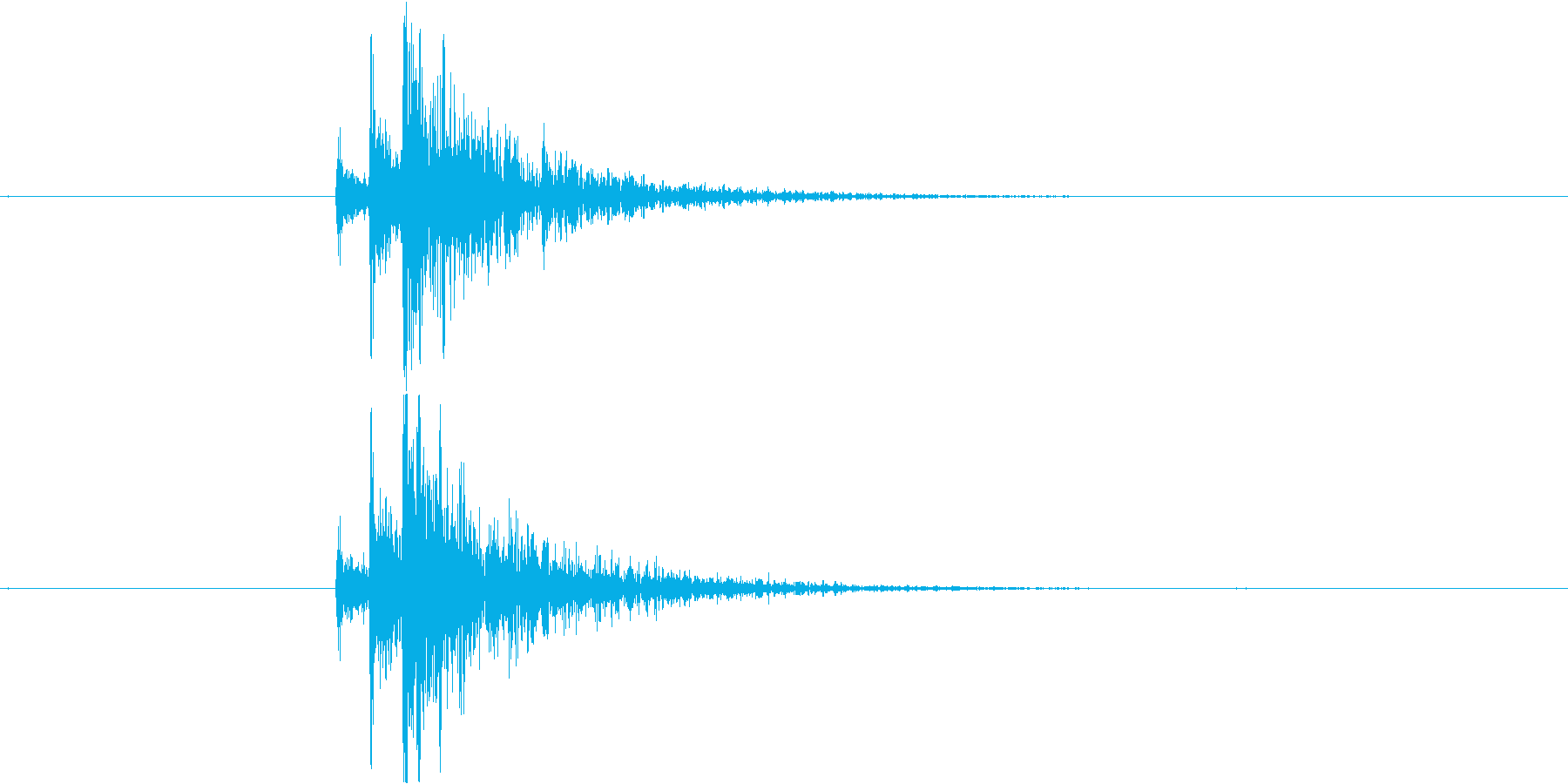 空間的な効果音です。の再生済みの波形