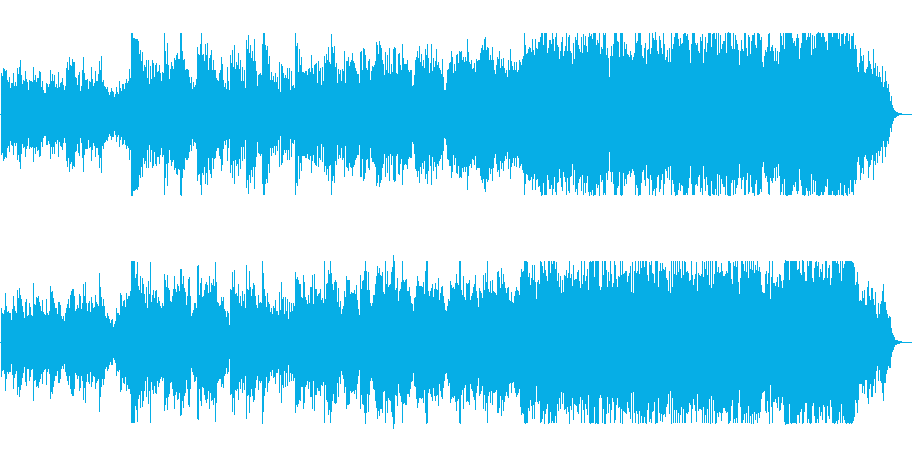 スケール感のある情熱的なピアノ曲の再生済みの波形