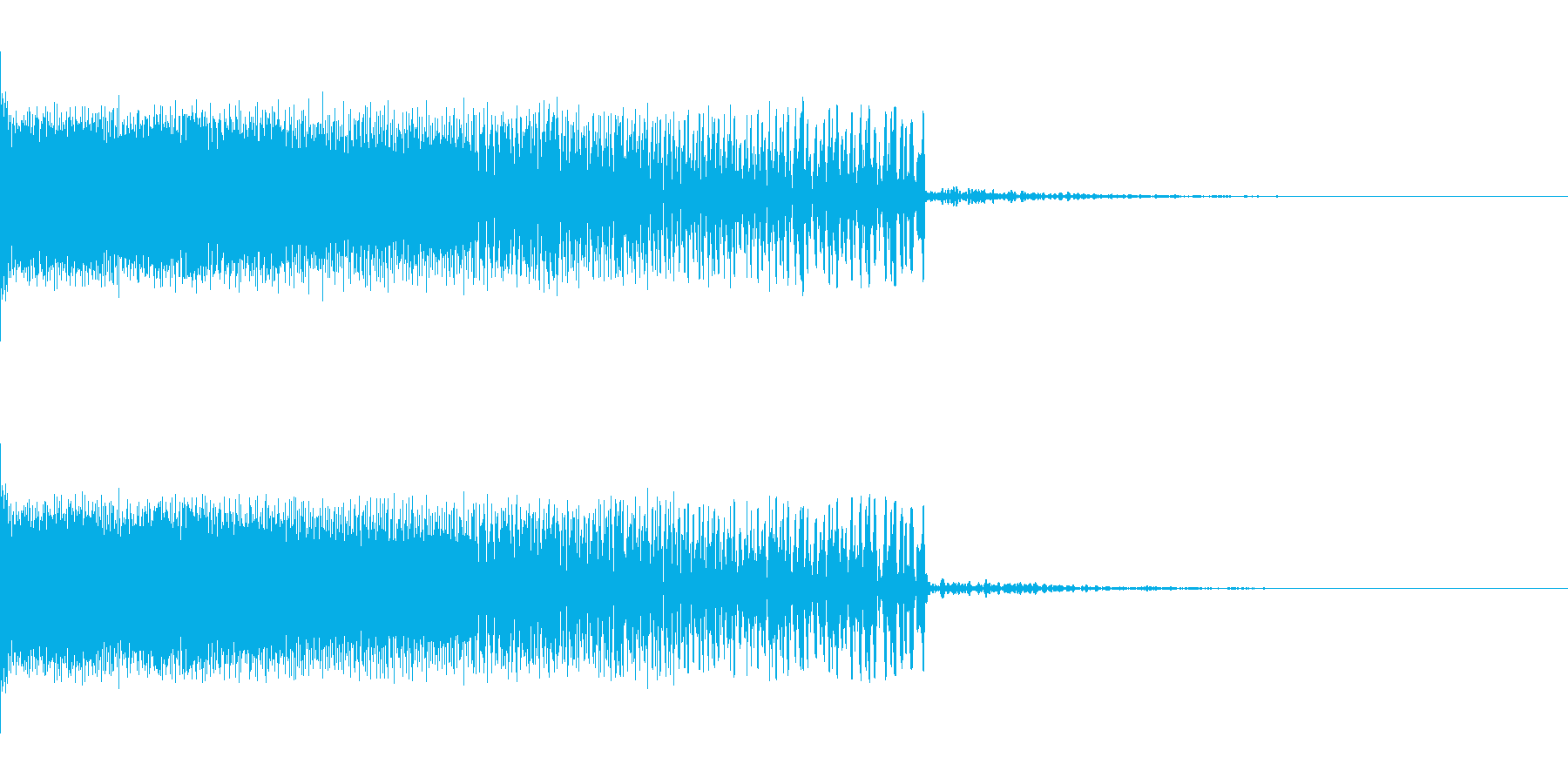 下降音 シンセ01 【2秒】の再生済みの波形