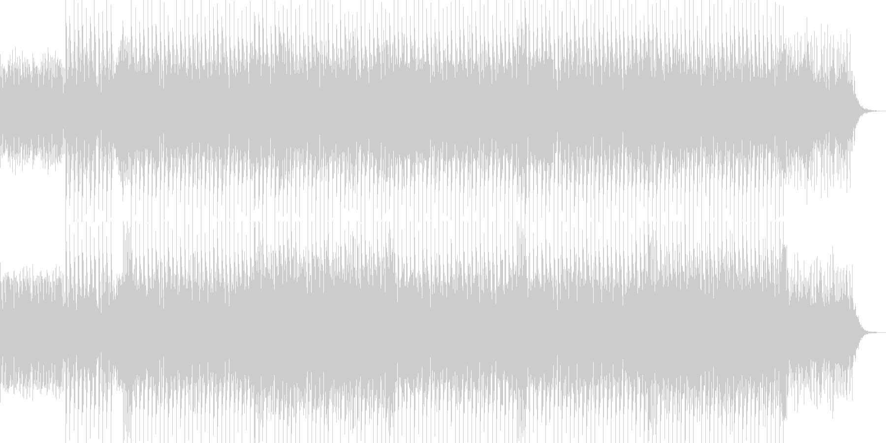 ほのぼのする感じのカッコイイEDMの未再生の波形