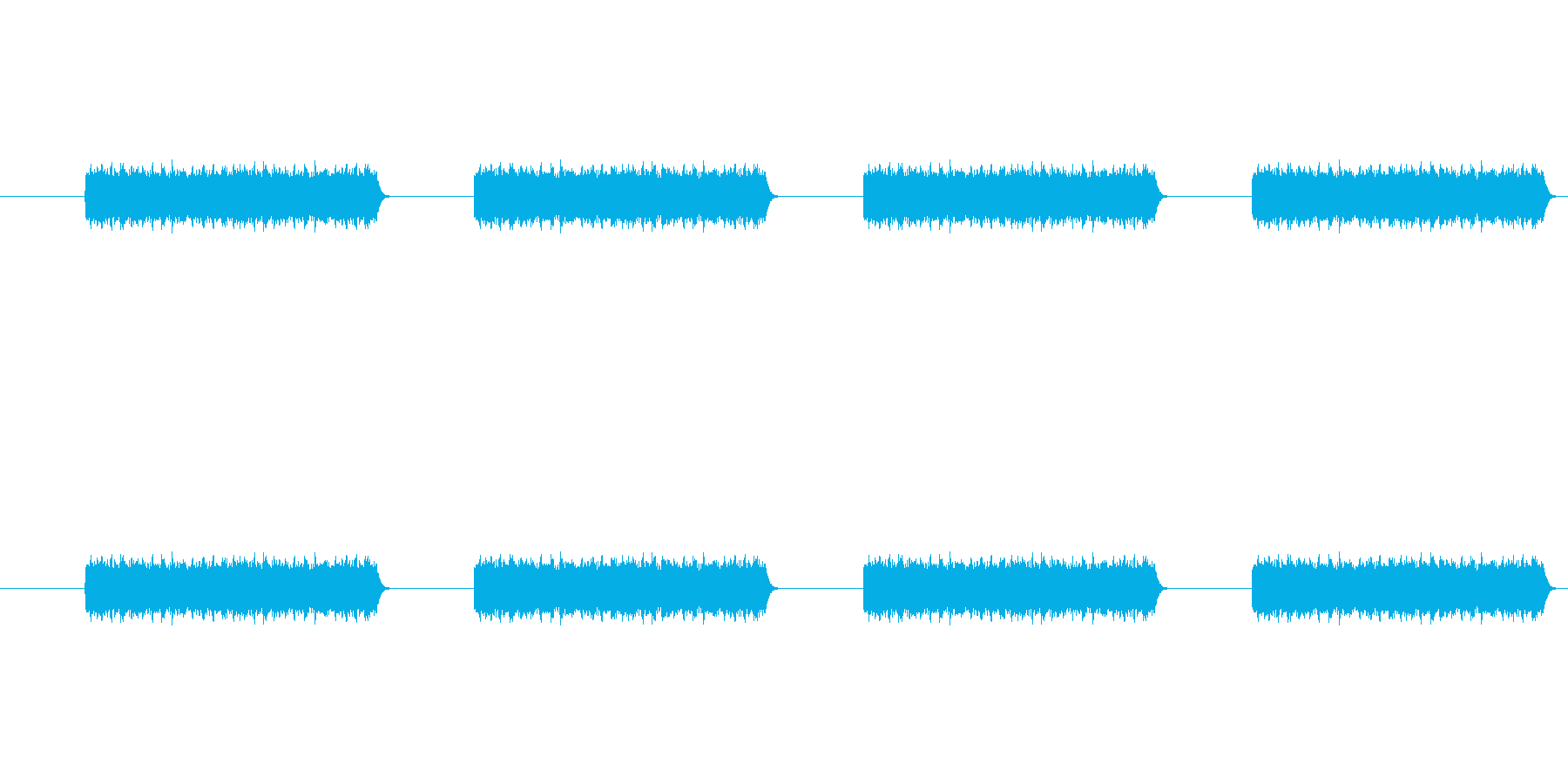電話のコール音の再生済みの波形