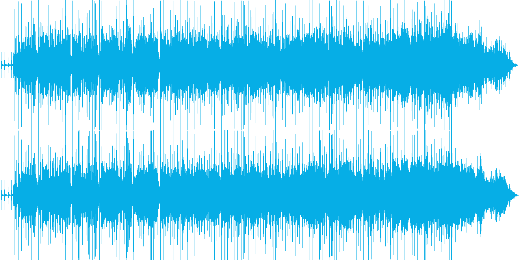 ファンキーな演奏に歓声と拍手の再生済みの波形
