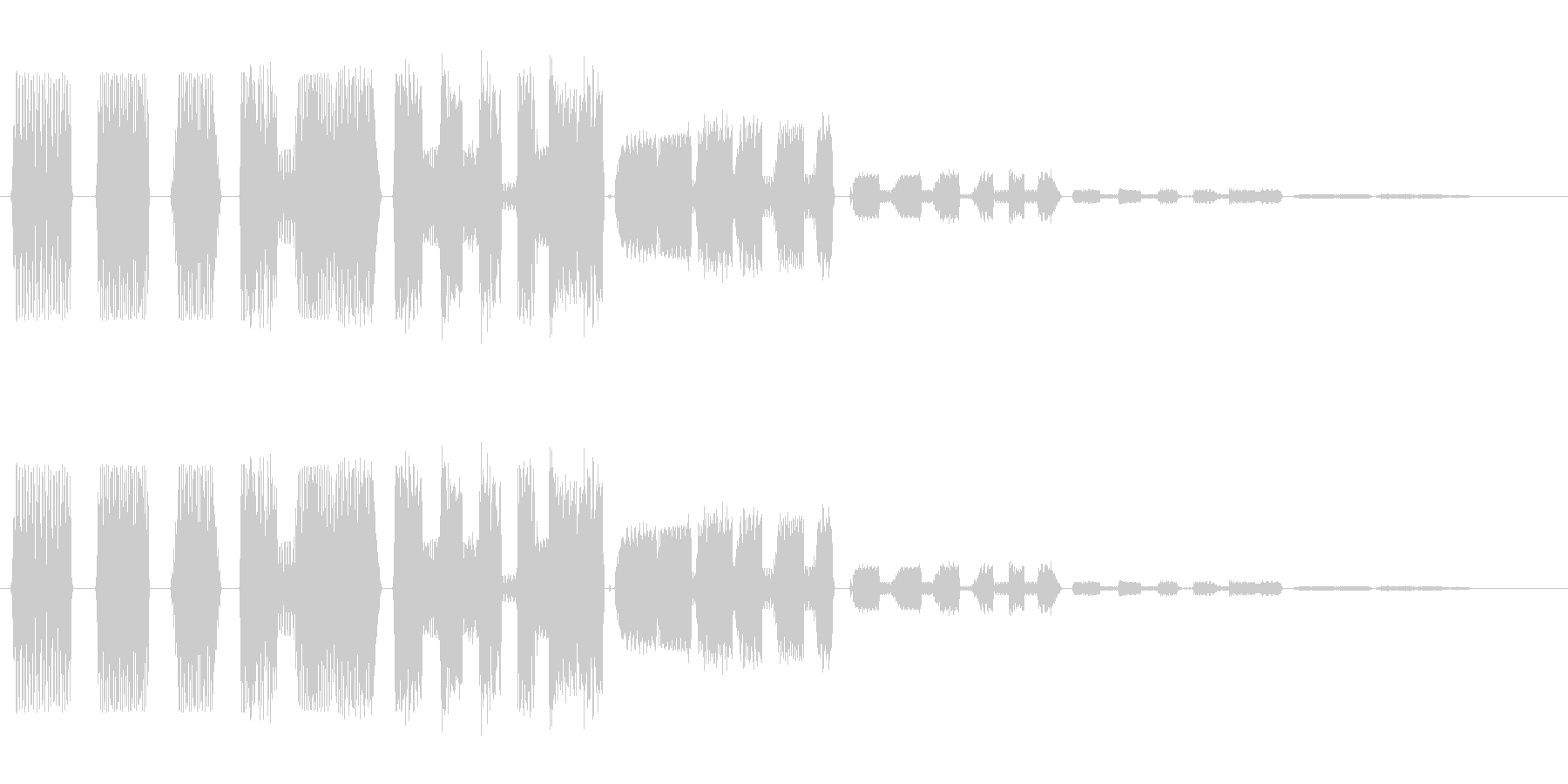 プルプルプル(高い間欠音の効果音)の未再生の波形