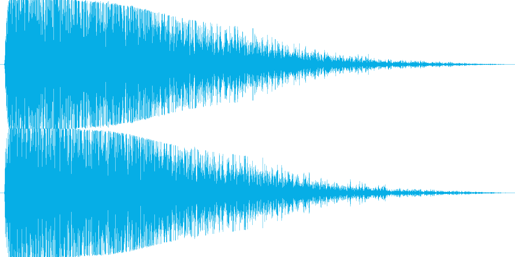 【爆音2(3秒に短縮)】大砲やダメージ音の再生済みの波形