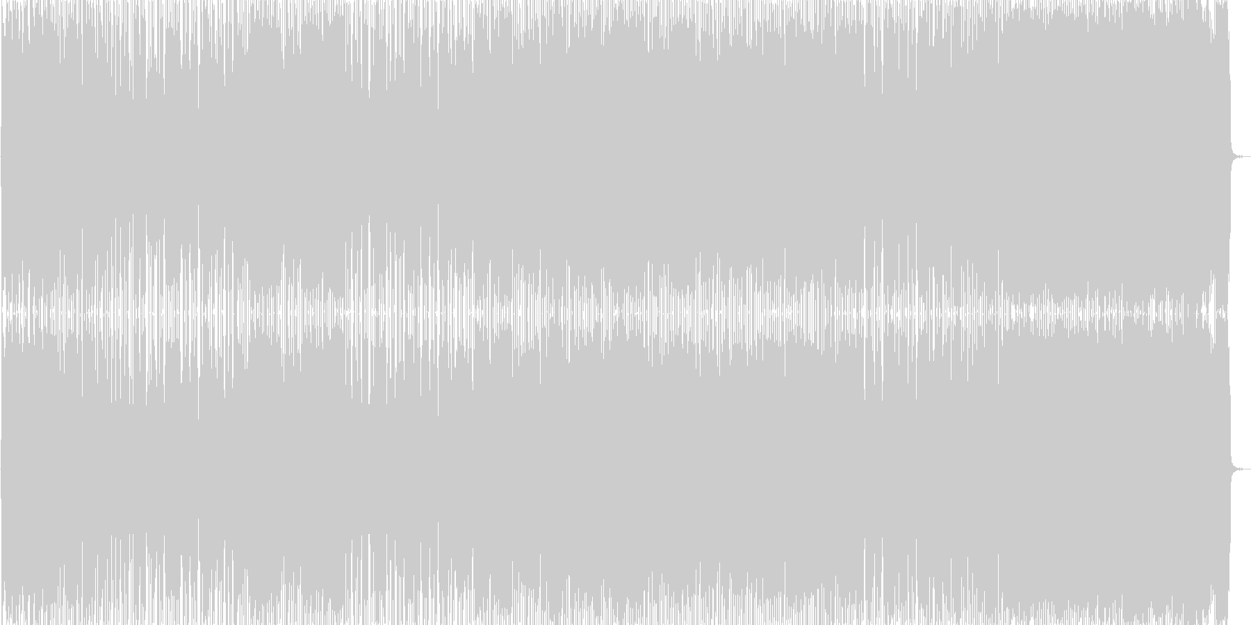 ミドルテンポの曲で主人公登場シーンや格…の未再生の波形