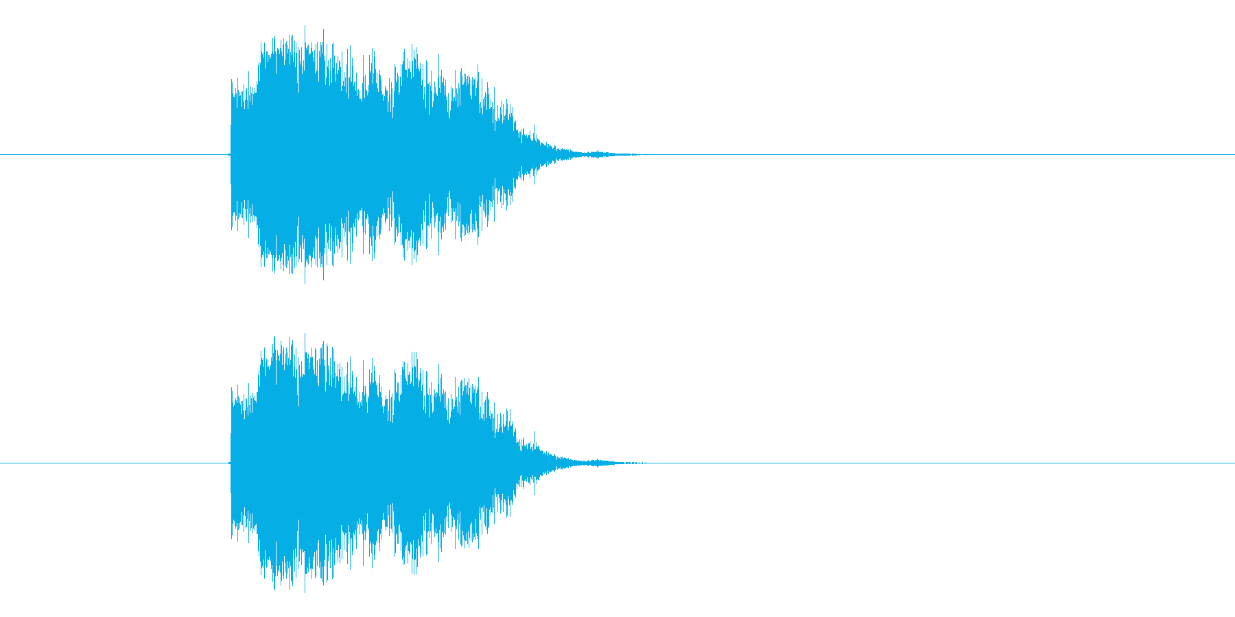 重いガラスの割れる音、グラス、コップ、…の再生済みの波形