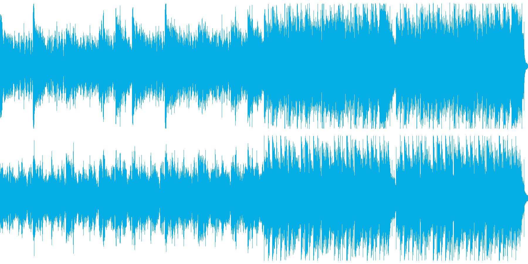 悲壮感jがあるピアノとストリングスの曲の再生済みの波形