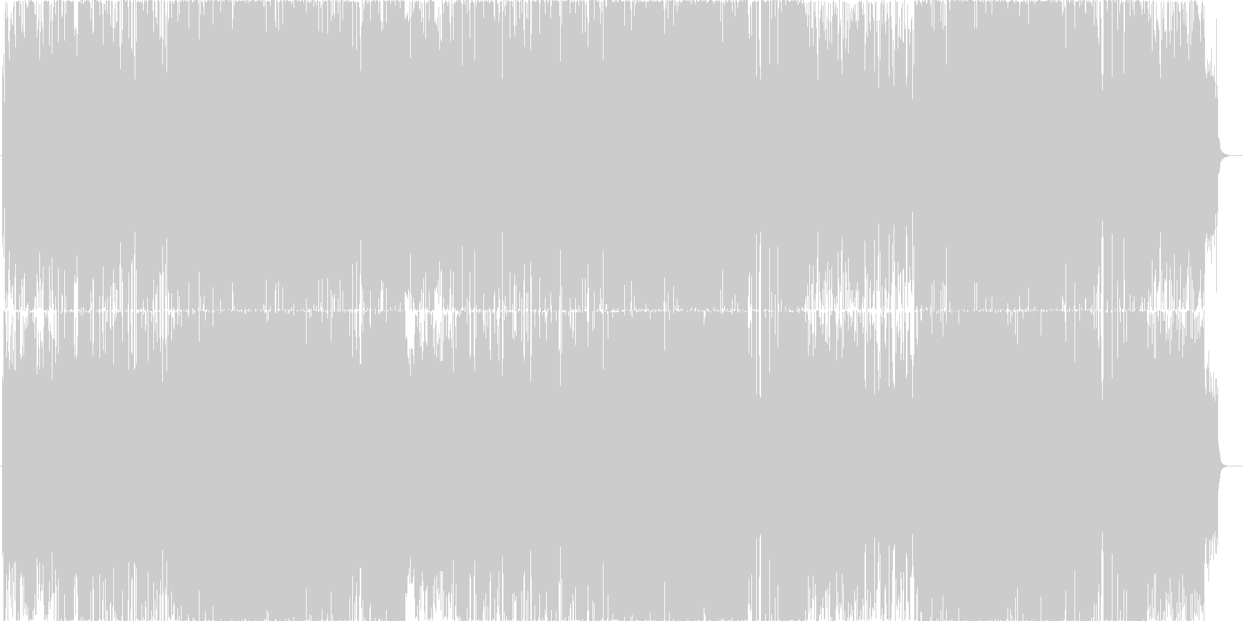 かわいい電波サウンドな楽曲の未再生の波形