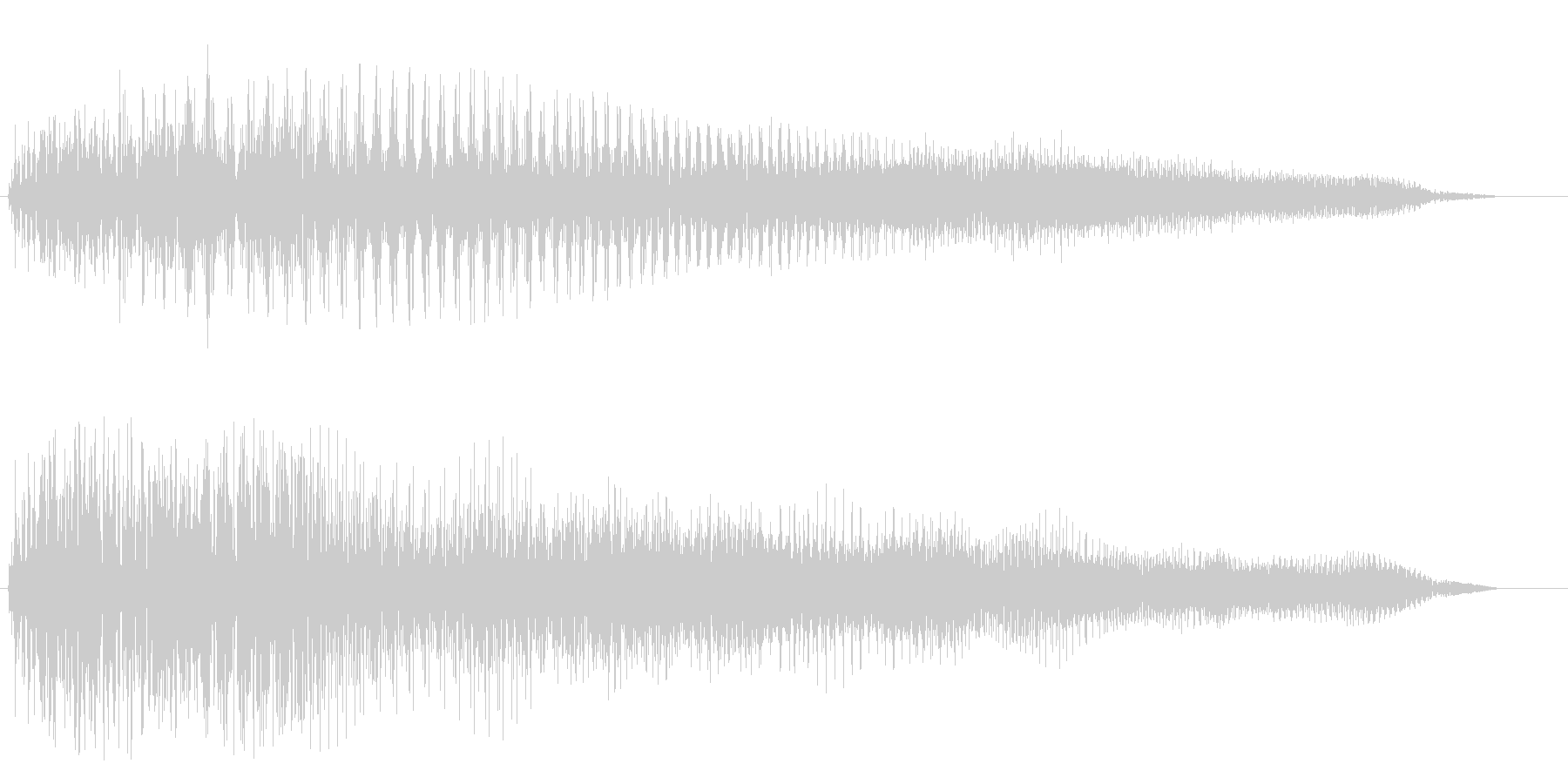 扉を開いた時に聞こえる音の未再生の波形