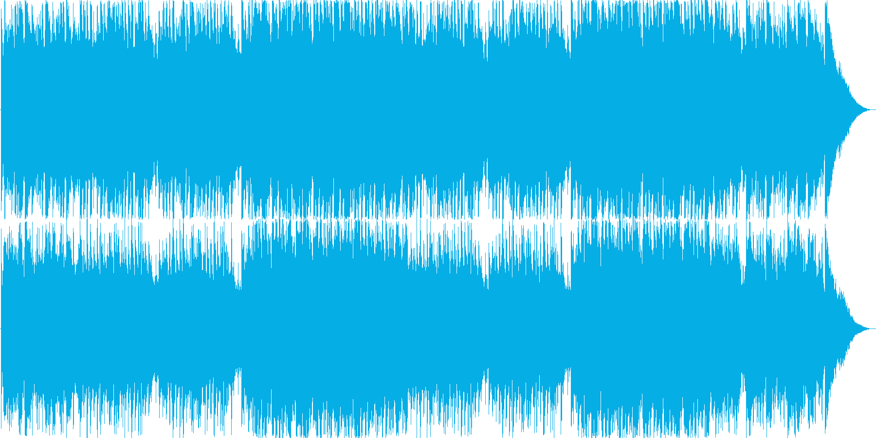 ウェディングをイメージした優しい楽曲の再生済みの波形