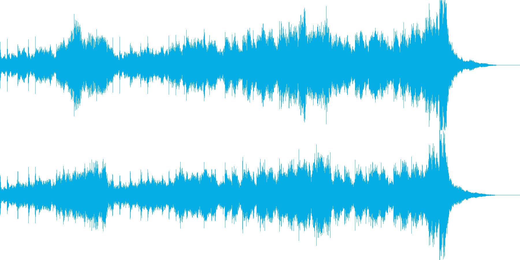 スペーシーな曲ですの再生済みの波形
