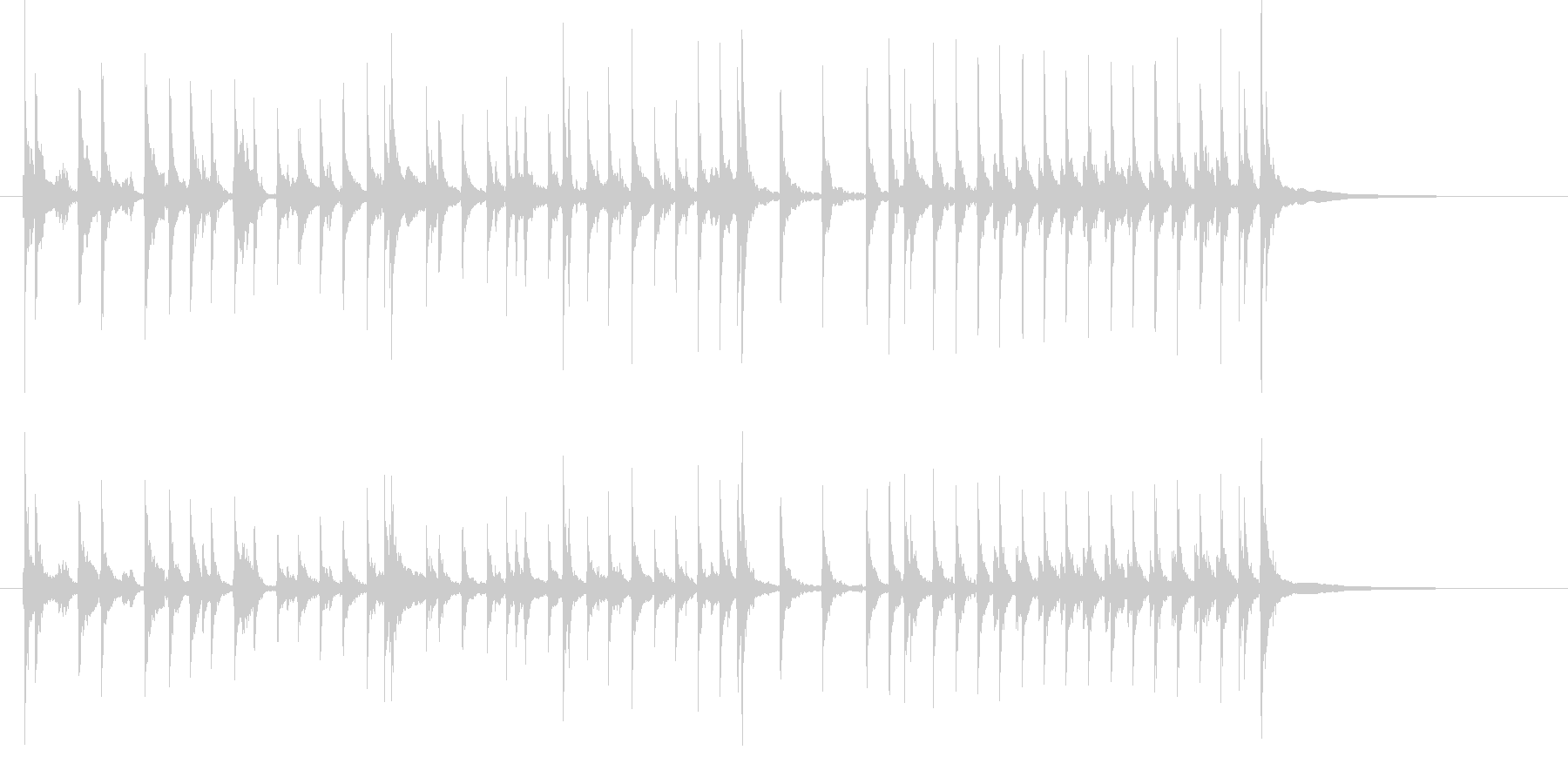 三味線で和風BGM1の未再生の波形