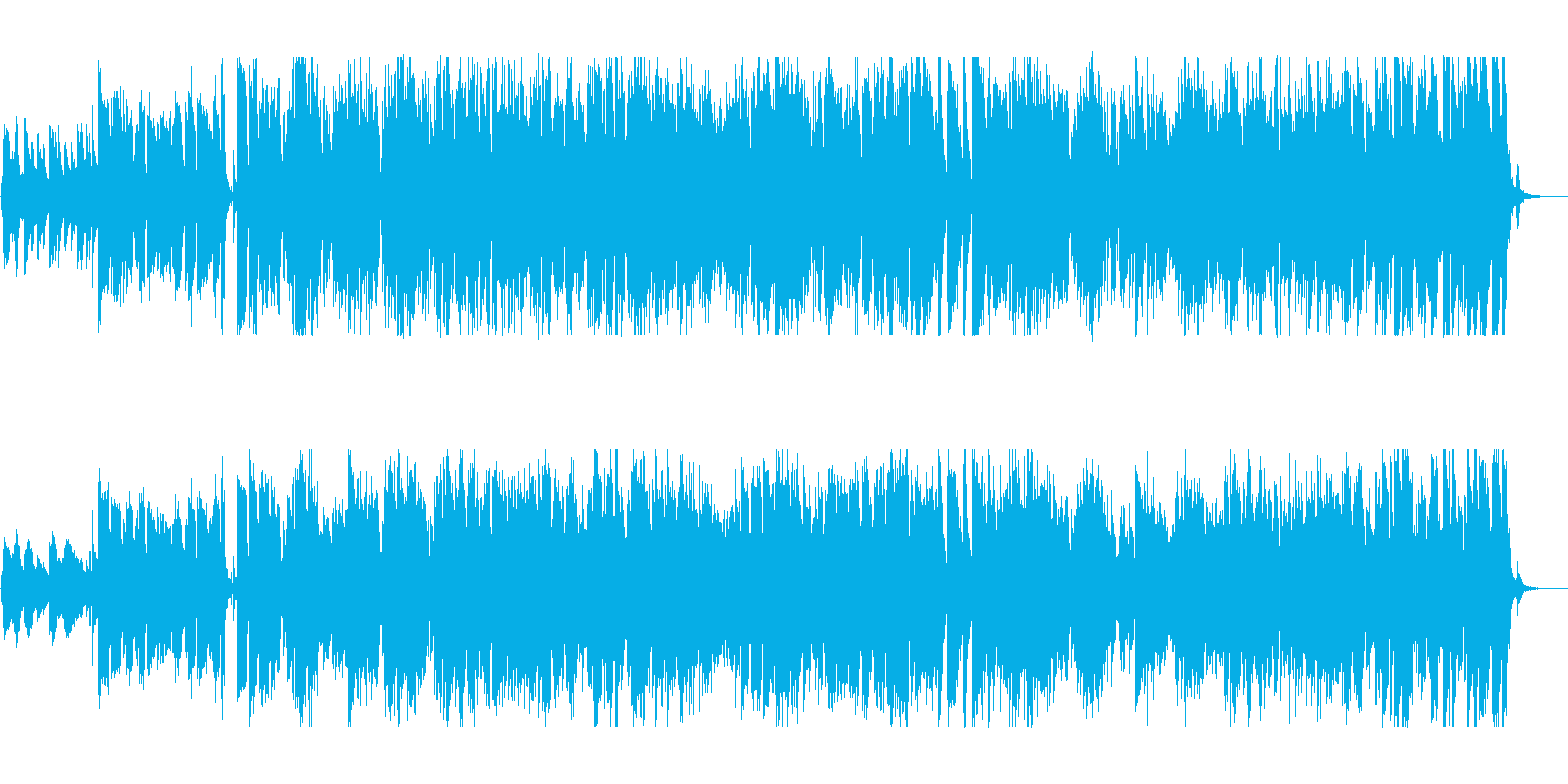 心がほっこりするボサノヴァの再生済みの波形