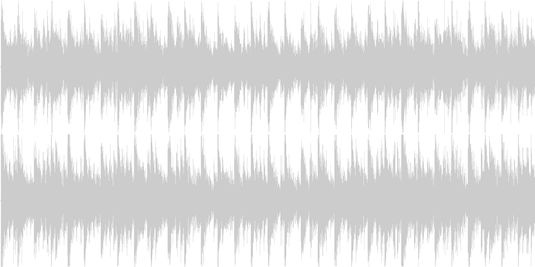 ループ対応のテクノを強く意識した楽曲の未再生の波形