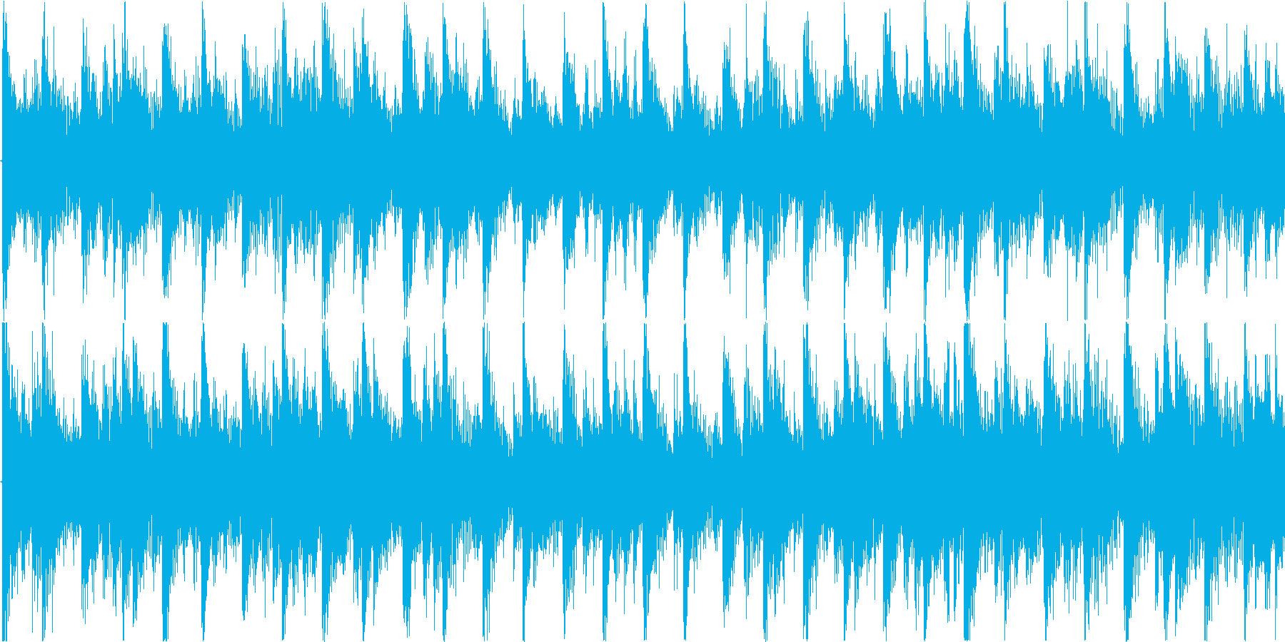 ループ対応のテクノを強く意識した楽曲の再生済みの波形