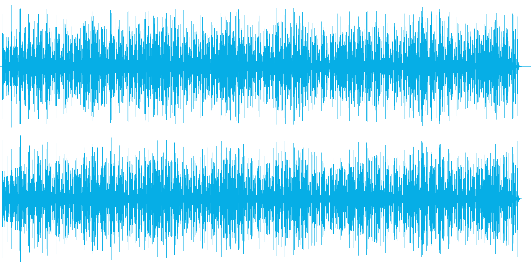明るいキラキラした可愛い曲の再生済みの波形