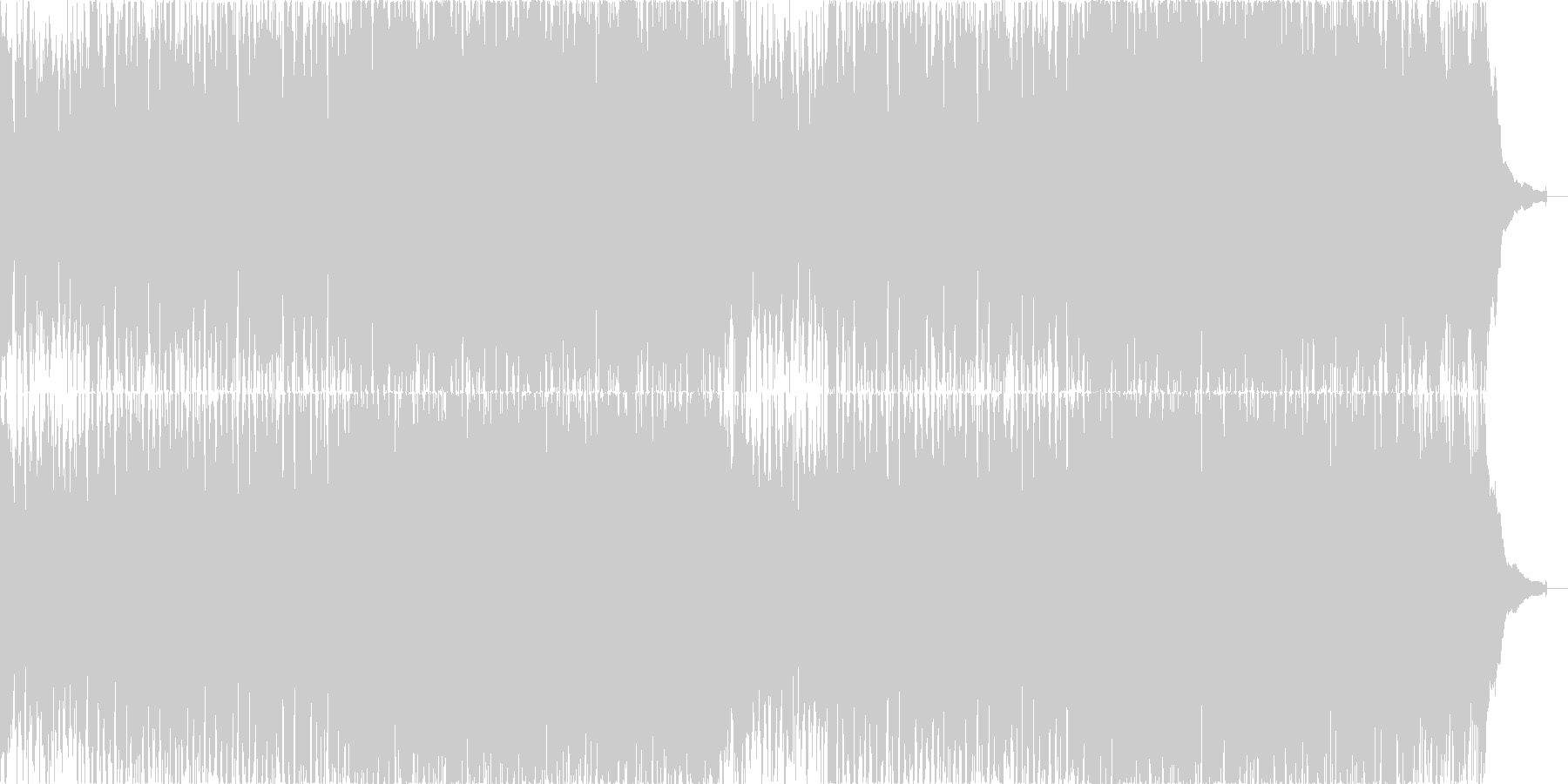 ミステリアスでリズミックなBGM向きな曲の未再生の波形
