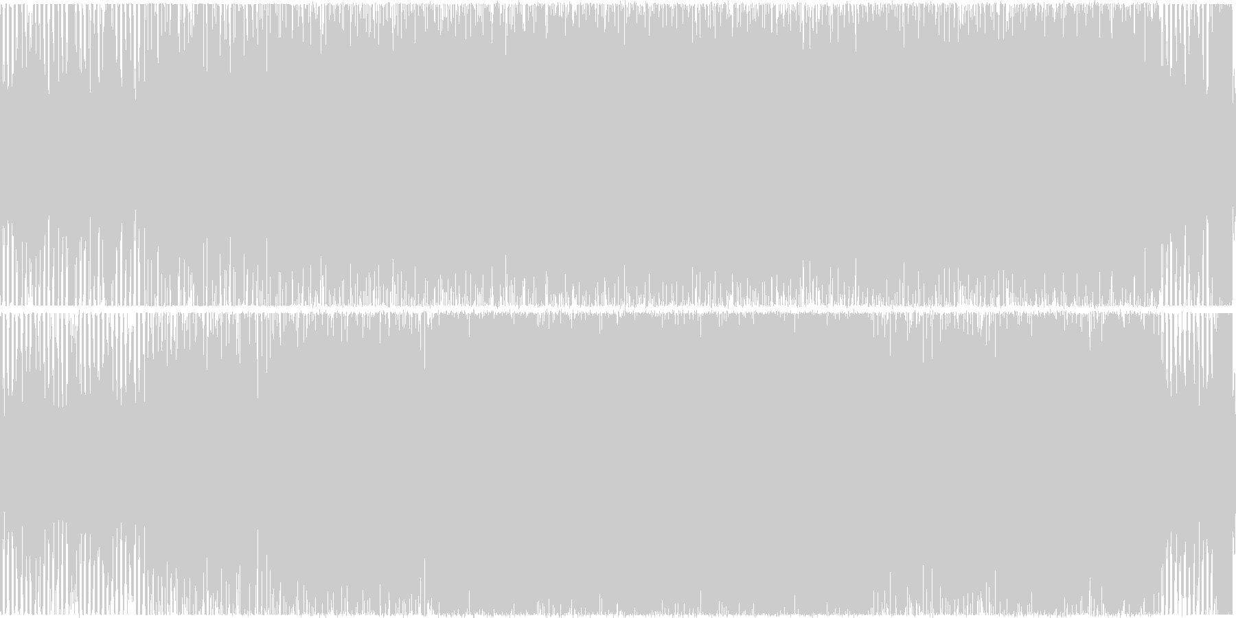 テクノっぽいBGMを作りました。の未再生の波形