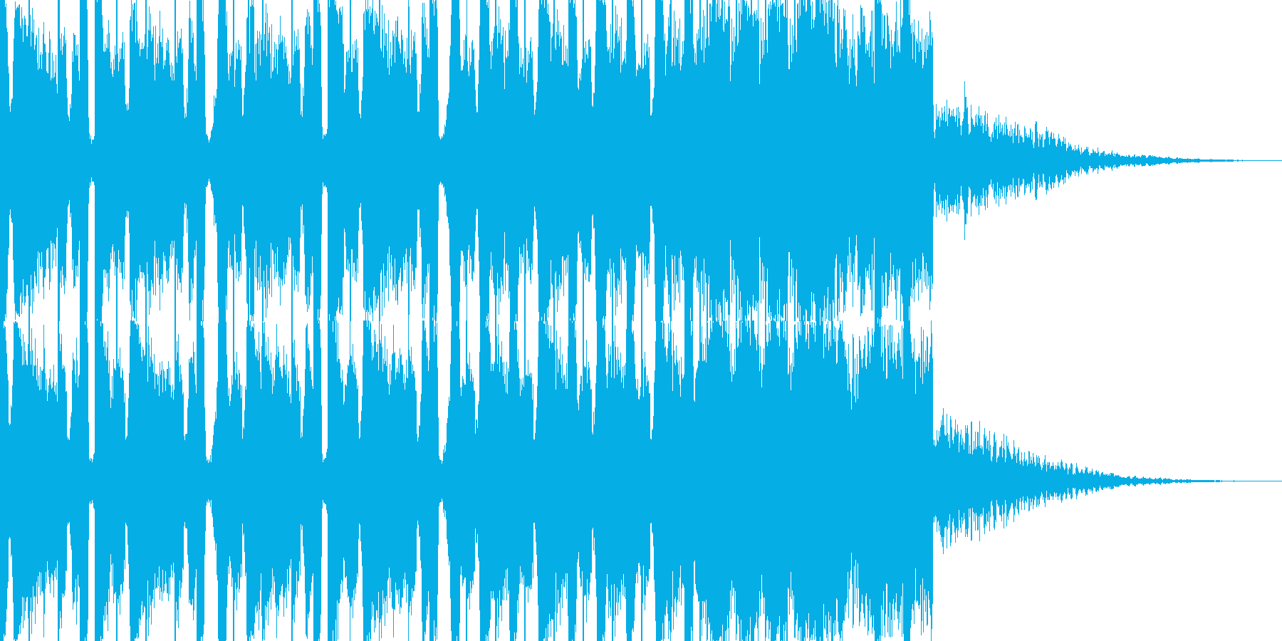 EDMシンセ&ドラムロールビルドアップの再生済みの波形
