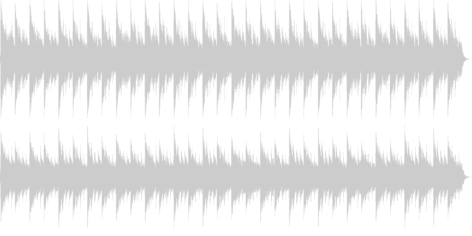 浮遊感のある短い曲です。の未再生の波形