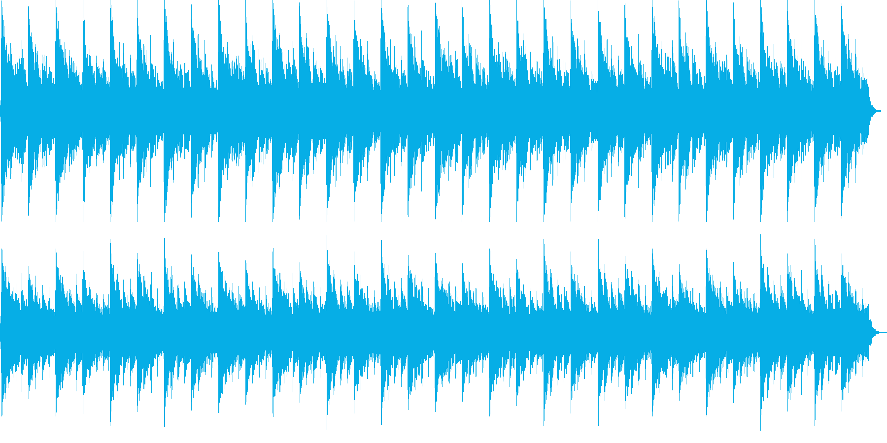 浮遊感のある短い曲です。の再生済みの波形