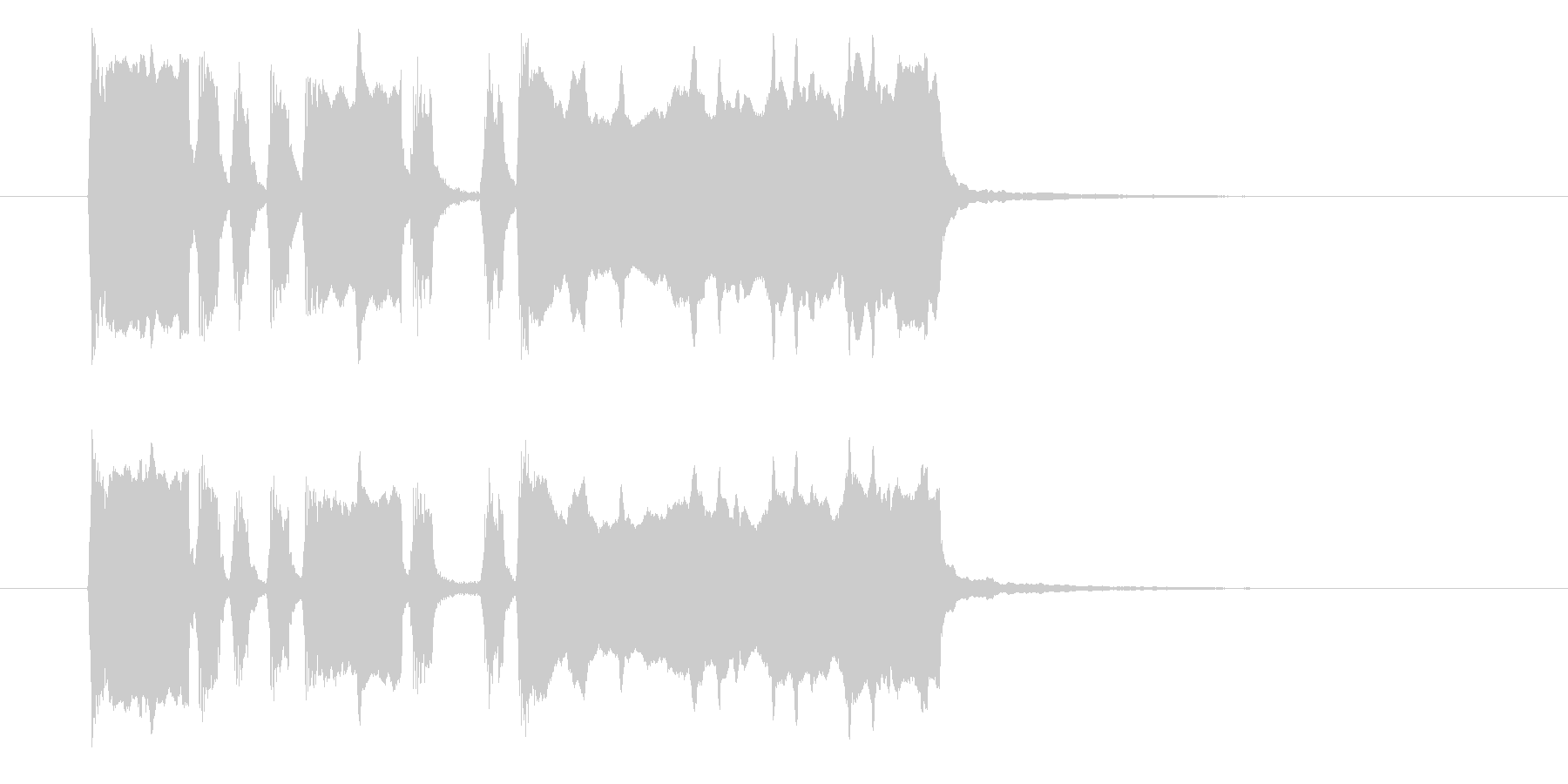 ファンファーレ(ラッパ、中音域)の未再生の波形