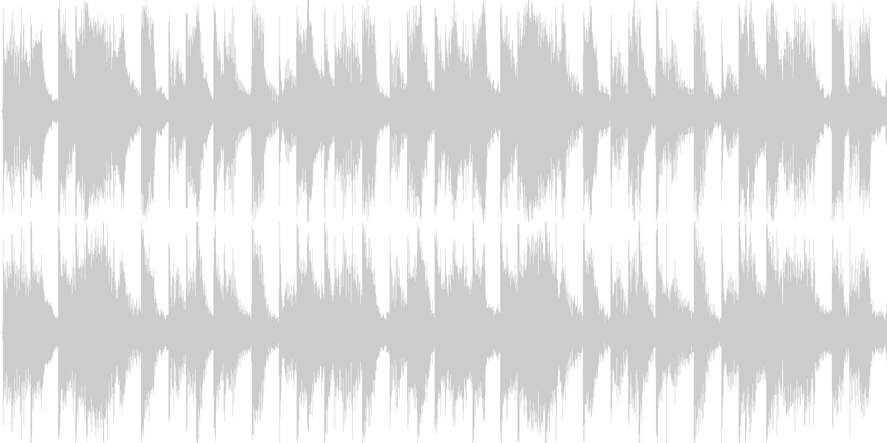 ハードなドラムを基本にした楽曲です。の未再生の波形