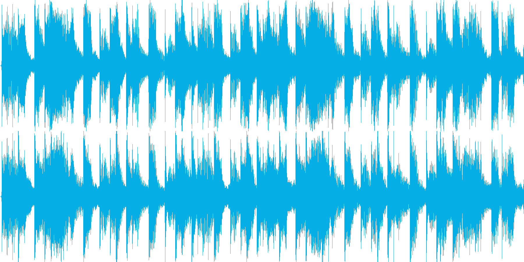 ハードなドラムを基本にした楽曲です。の再生済みの波形