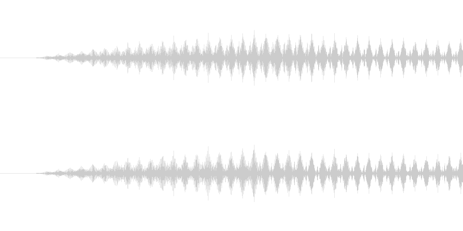 回復音の未再生の波形