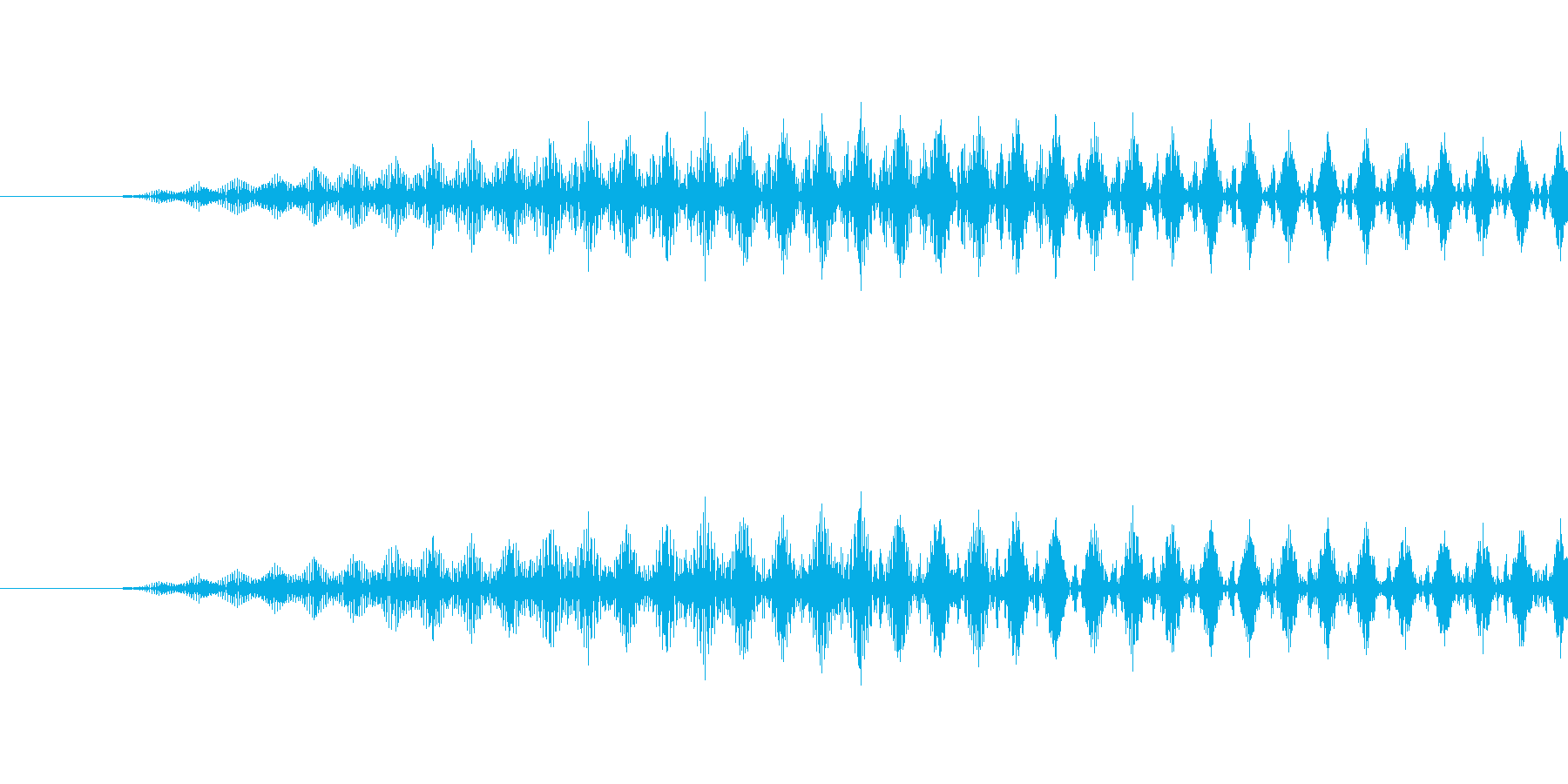回復音の再生済みの波形