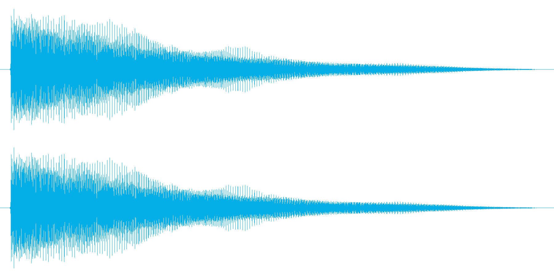 トゥィ~ン~の再生済みの波形