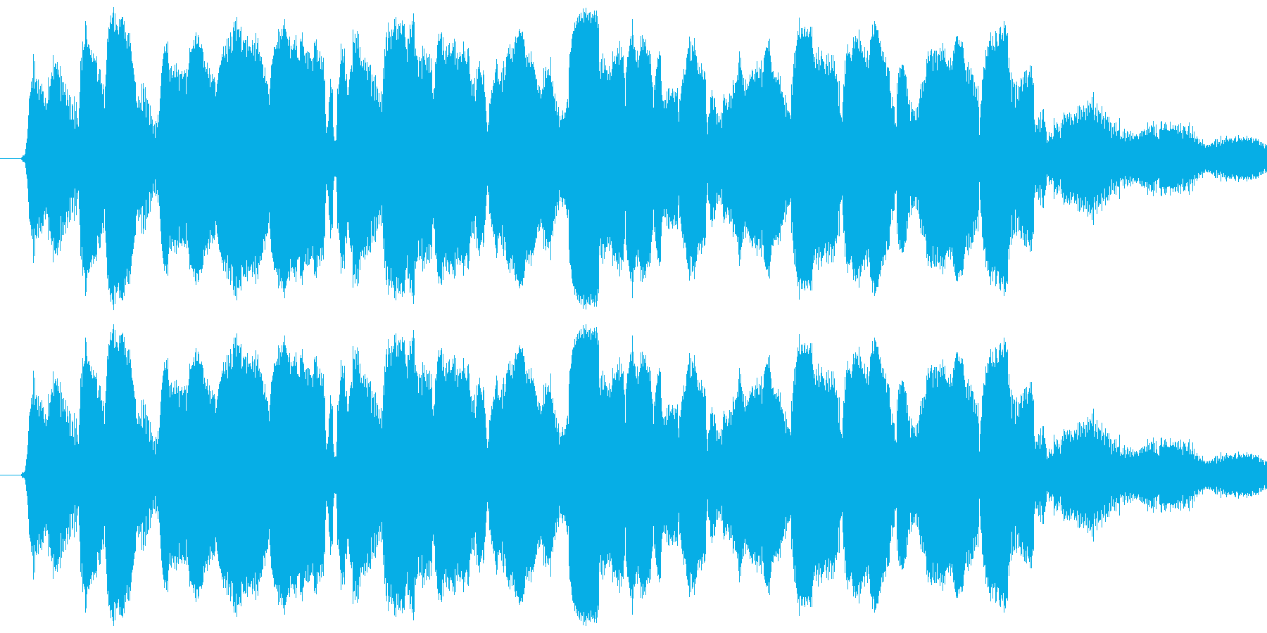 黒電話や目覚まし時計の音の、ジリリリリ…の再生済みの波形