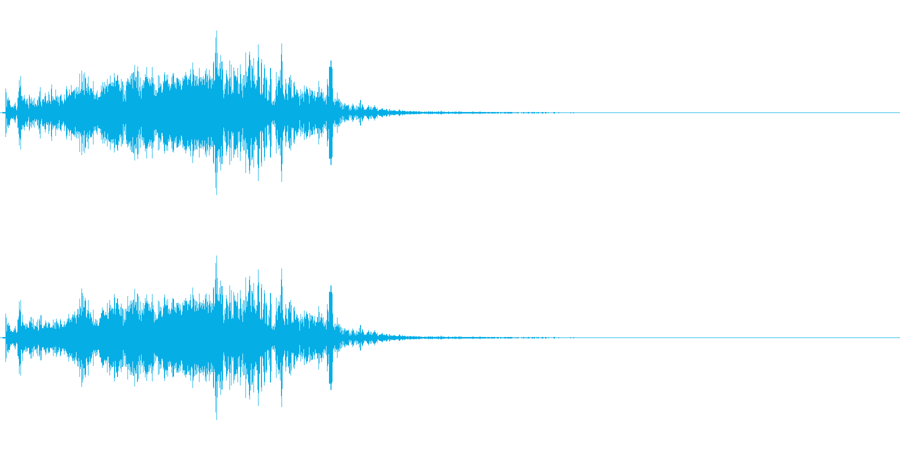ズオーン!という大砲からのビーム発射音…の再生済みの波形