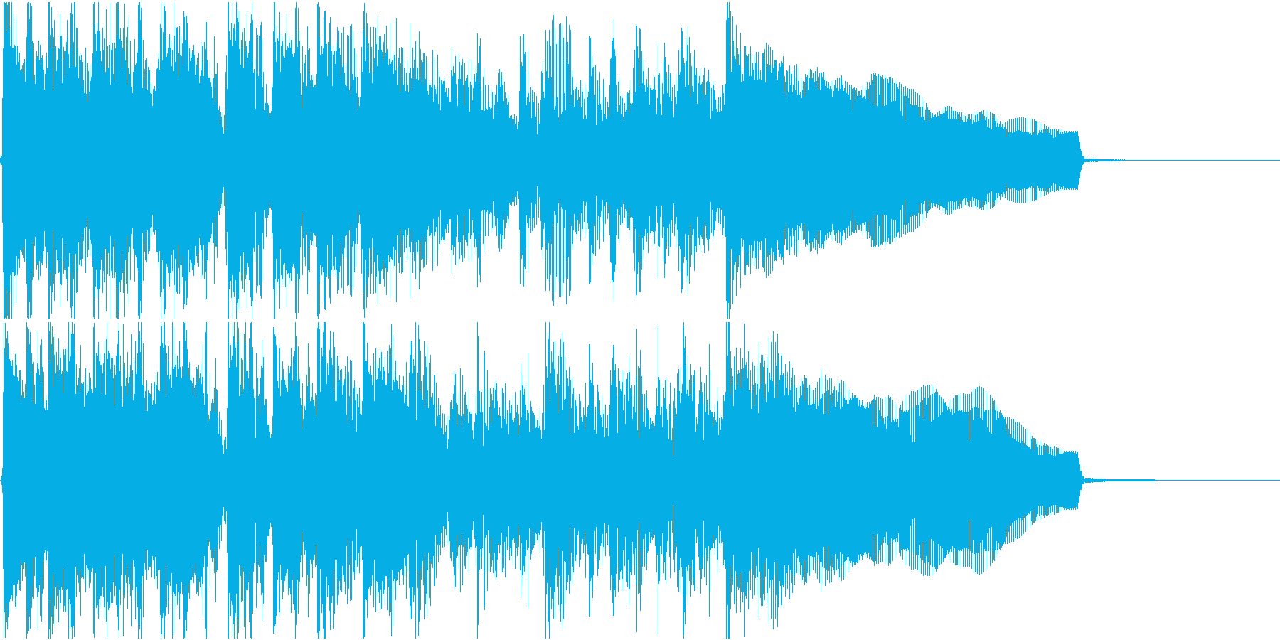 生演奏でのハードなロックジングルL1の再生済みの波形