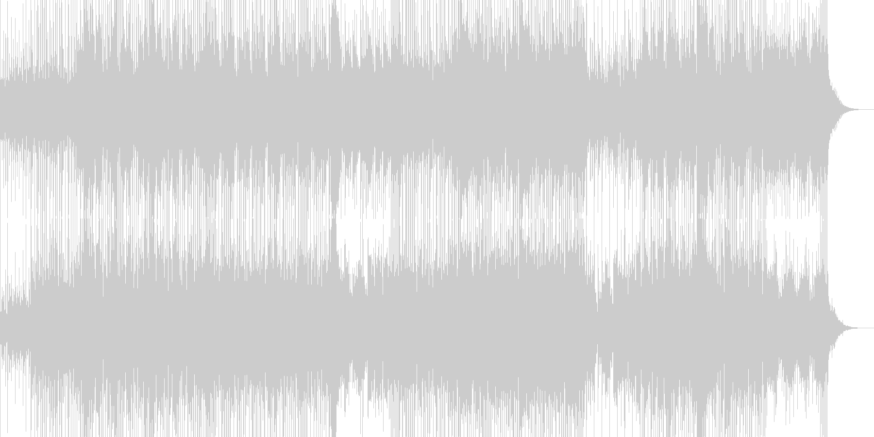 ベル系エレピの音色が印象的なロック曲の未再生の波形