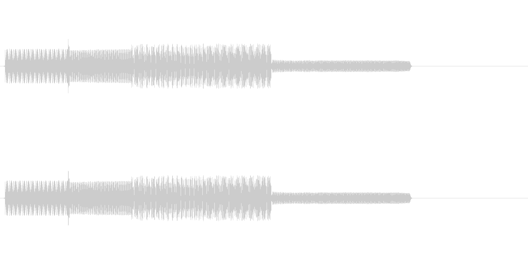ファミコン風効果音(ぶわっ)の未再生の波形