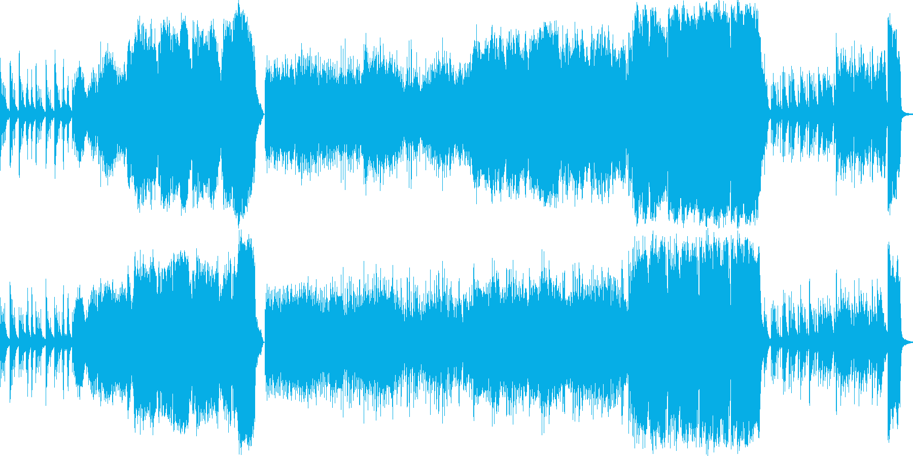 壮大で悲しげな映像音楽の再生済みの波形