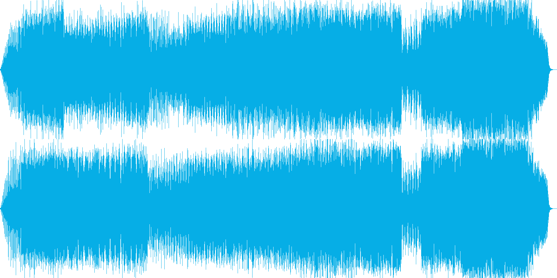 幻想的に水面の波紋をイメージしたBGM…の再生済みの波形