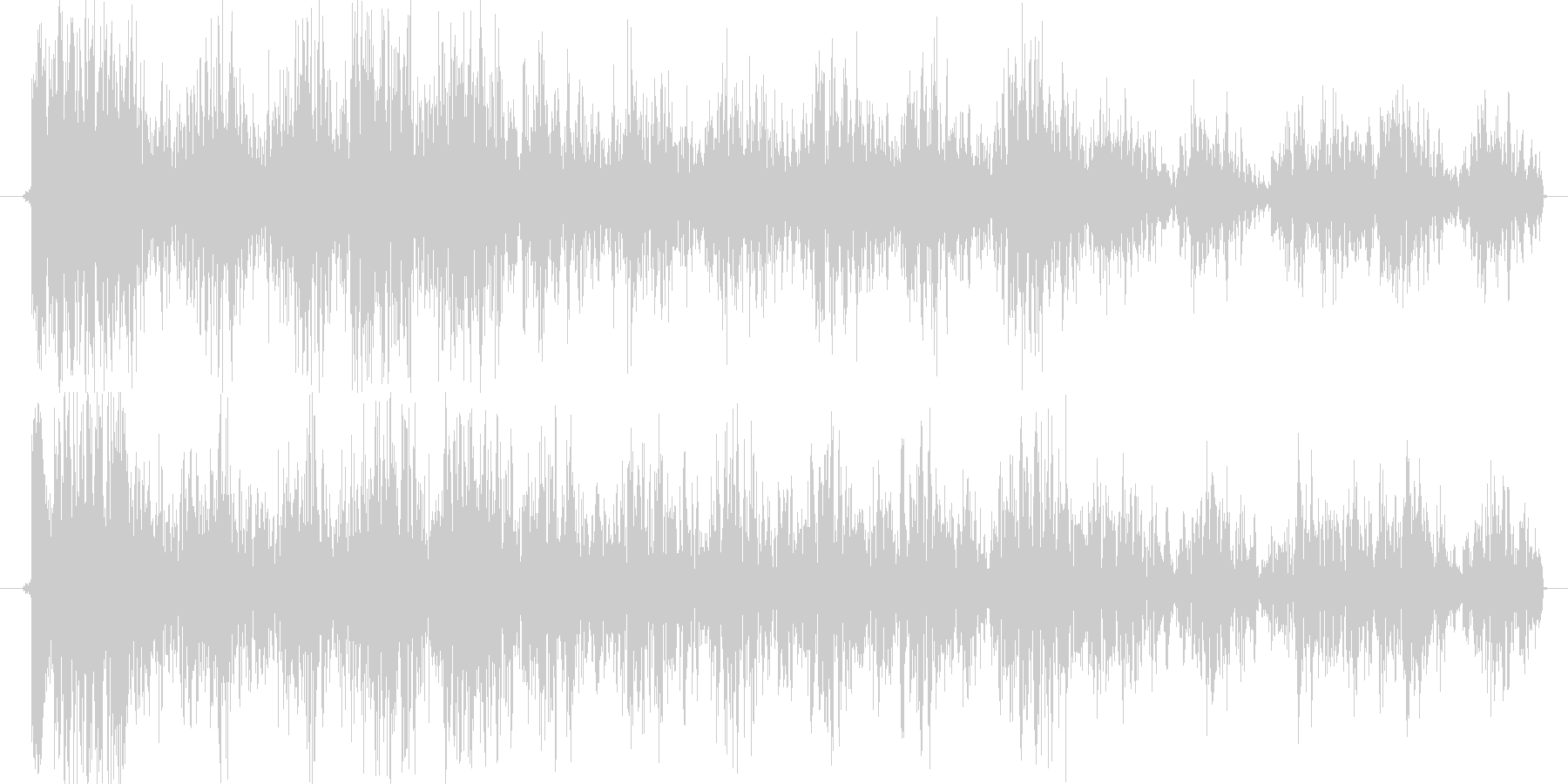 ノイズを意識した短いシーン効果音です。の未再生の波形