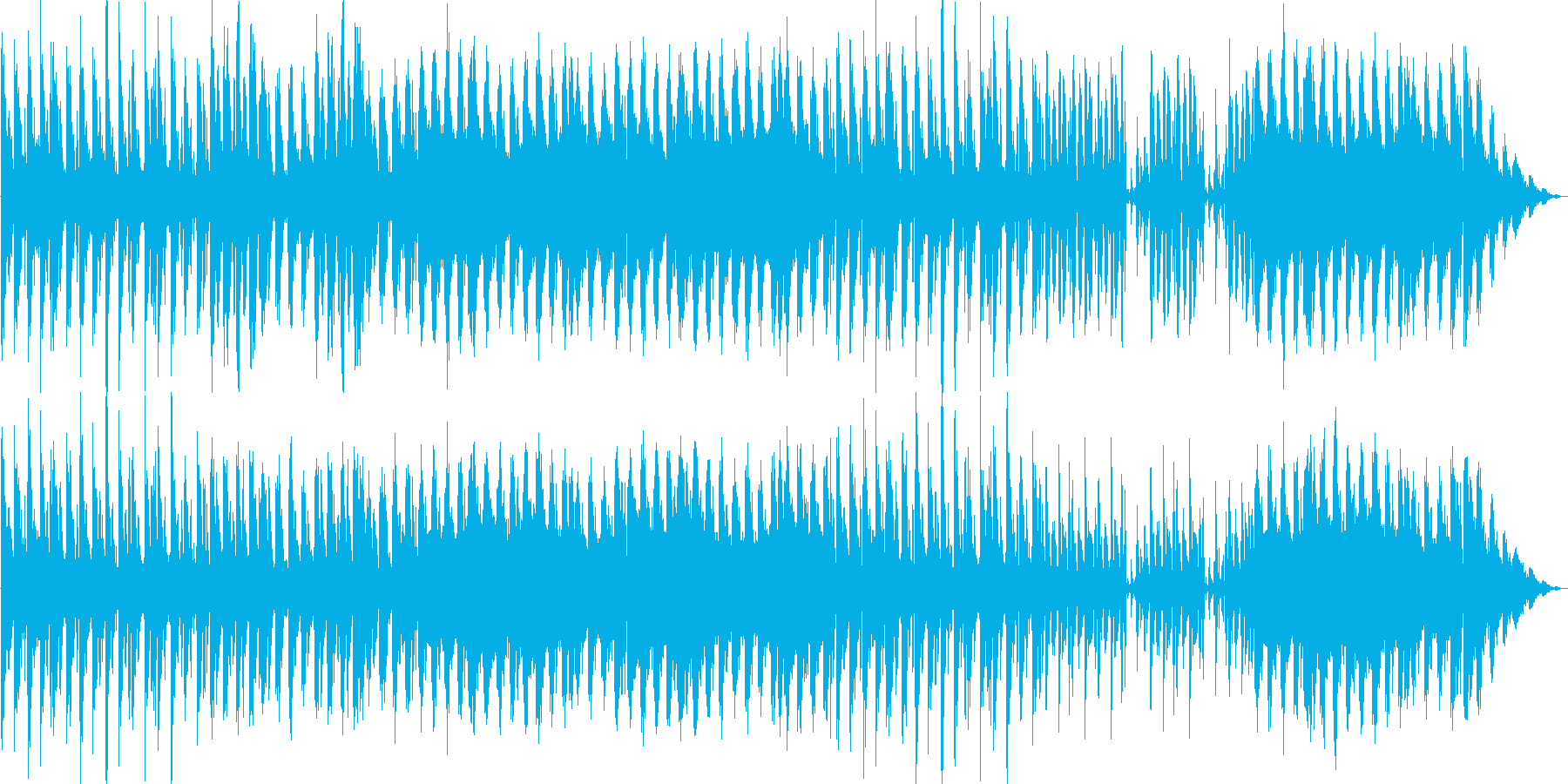 四つ打ちのシンセ系、JAZZな響きの再生済みの波形