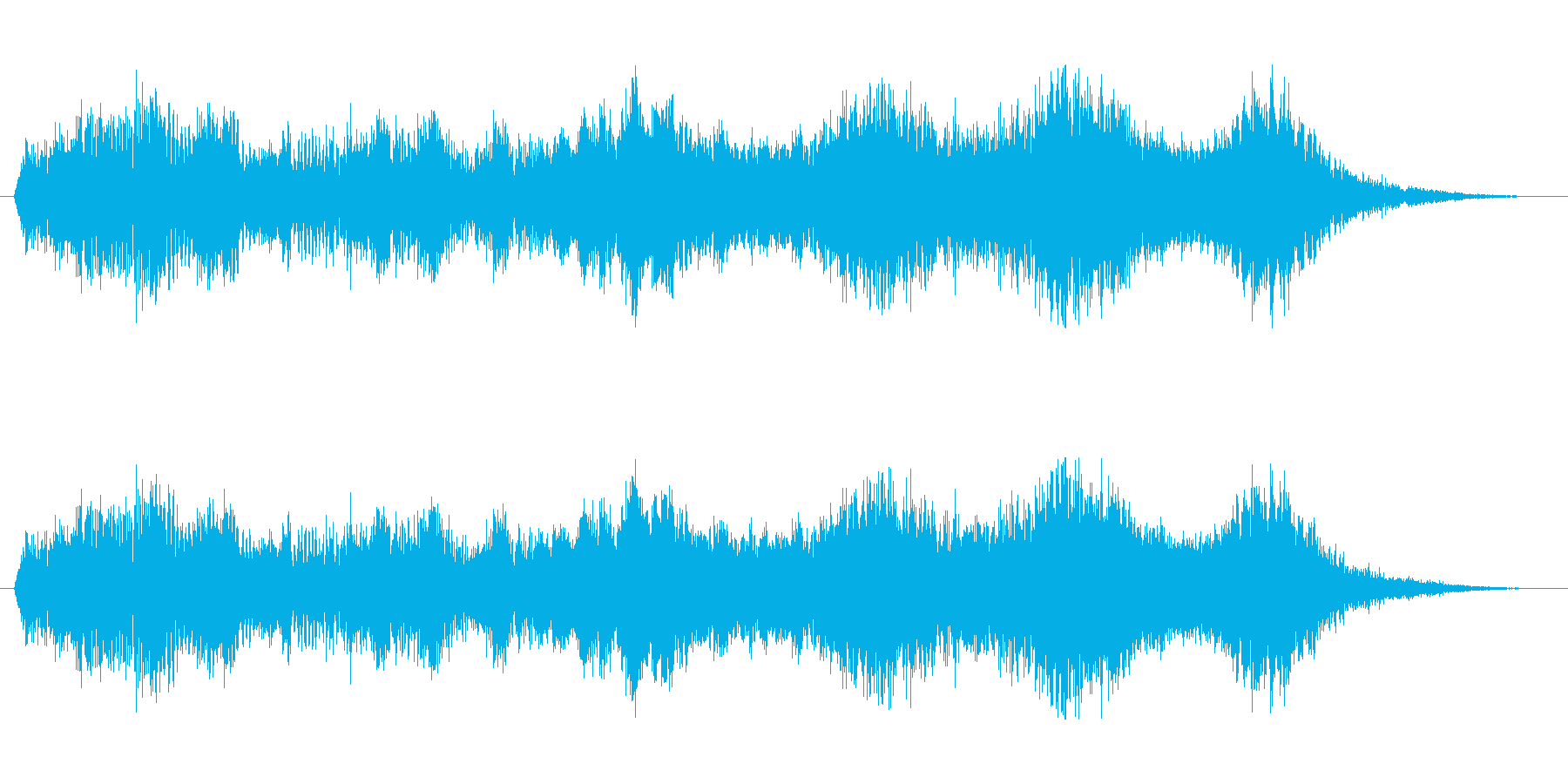 ワープ音2の再生済みの波形