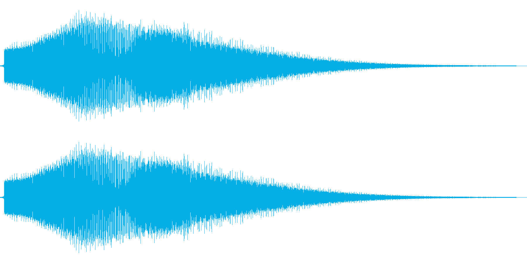 FM音源風金属音の再生済みの波形