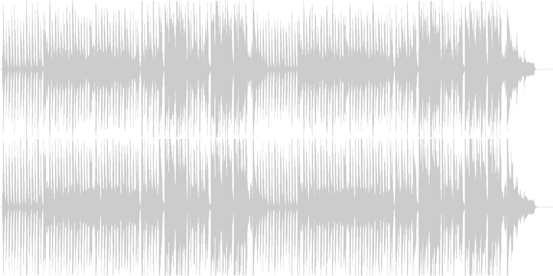 ほのぼのした雰囲気の日常曲の未再生の波形