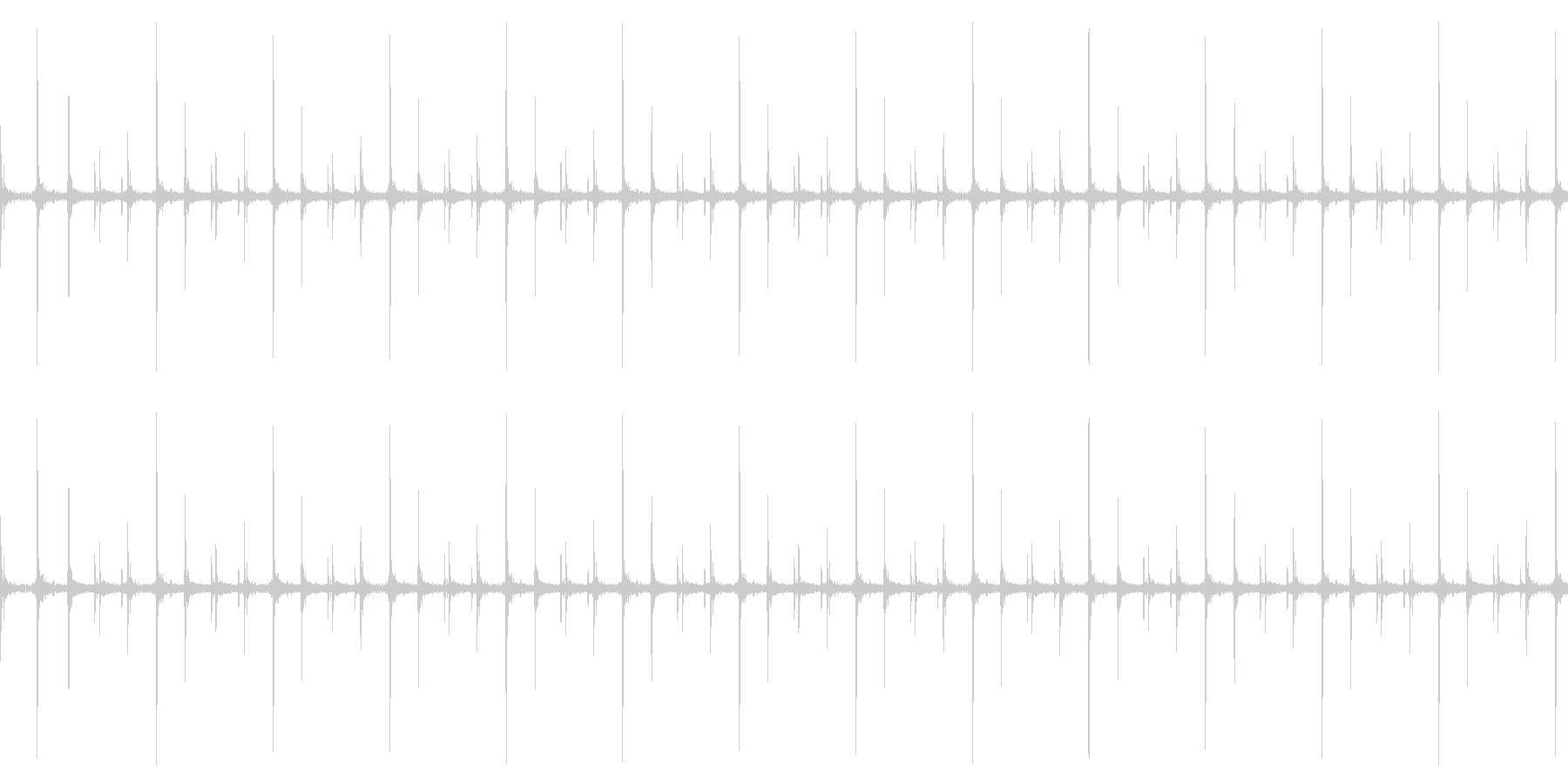 かつかつ(足音)の未再生の波形